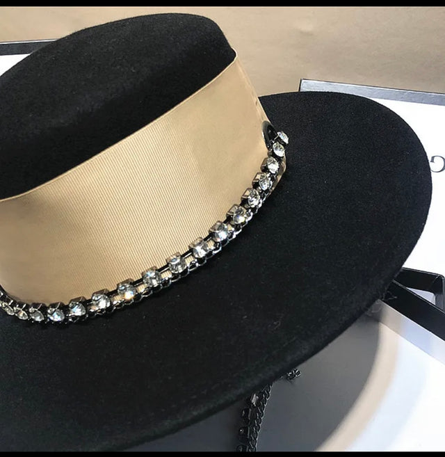 Rhinestone Chain Hat