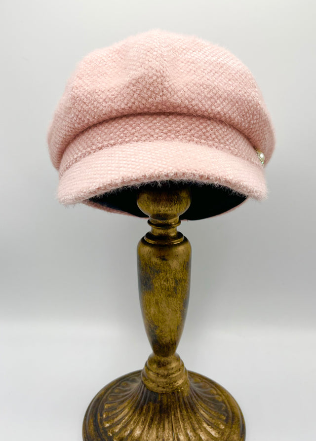 Soft Pink Newsboys Hat