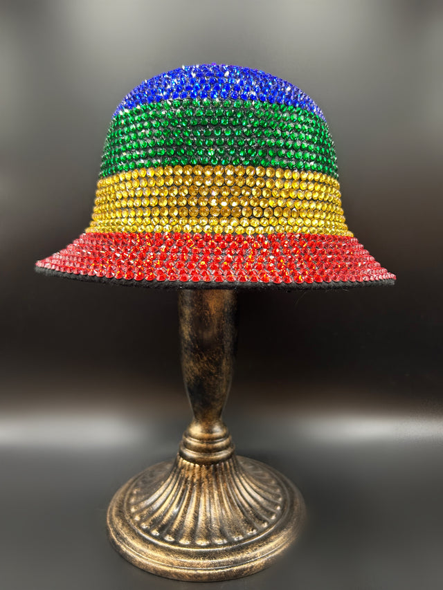 Rainbow Crystal Bucket Hat