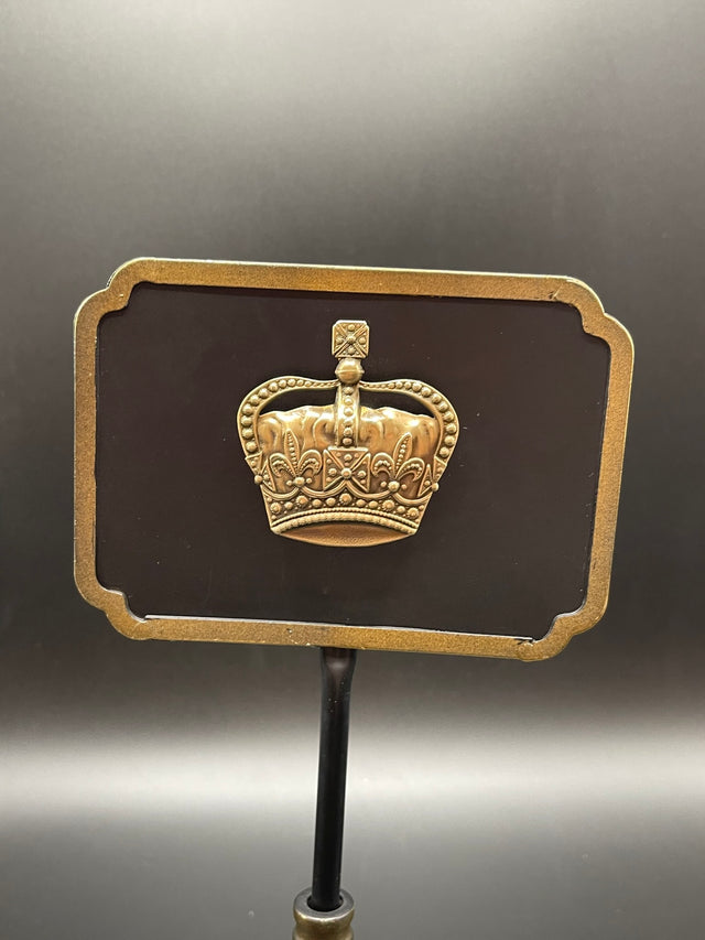 Bronze Crown Interchangeable Brooch