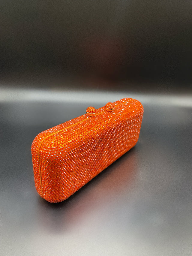 Crystal Clutch Orange